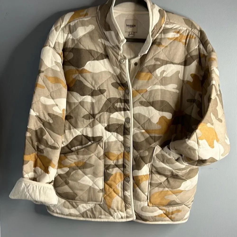 Kenzie Quilted Camouflage Shacket Large